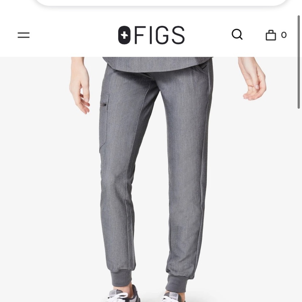 Figs Gray Track Pants